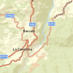 Berceto Street Map