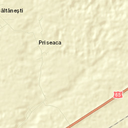Comuna Priseaca Street Map