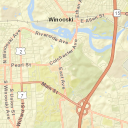 Winooski Street Map
