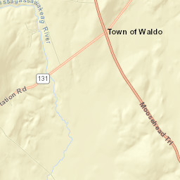 Waldo County Street Map