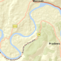 Pradines Street Map