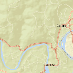 Cajarc Street Map