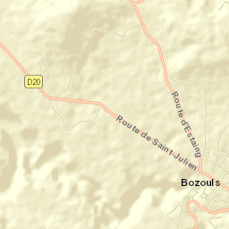 Bozouls Street Map