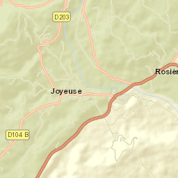 Joyeuse Street Map