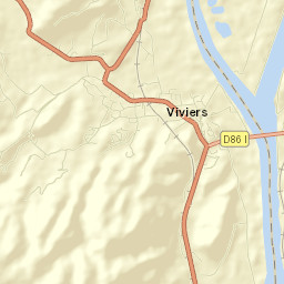 Viviers Street Map