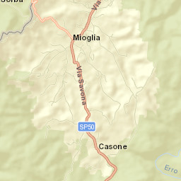 Mioglia Street Map