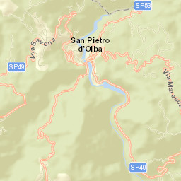 San Pietro d'Olba Street Map