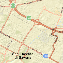 San Lazzaro Street Map