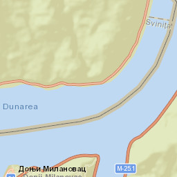 Donji Milanovac Street Map