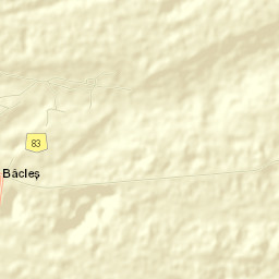Comuna Bâcleş Street Map