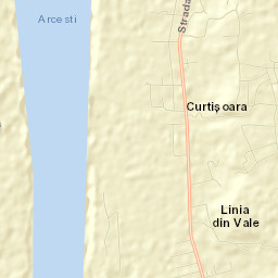 Comuna Curtişoara Street Map