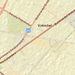 Voluntari City Street Map