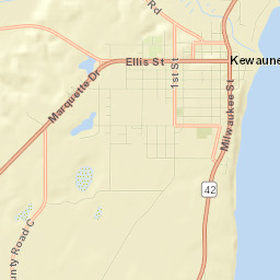 Kewaunee Street Map