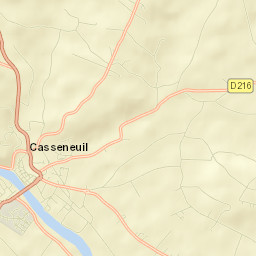 Casseneuil Street Map