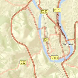 Cahors Street Map