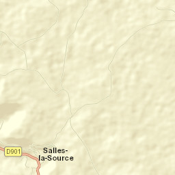 Salles-la-Source Street Map