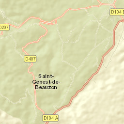 Lablachère Street Map