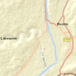 Ruoms Street Map