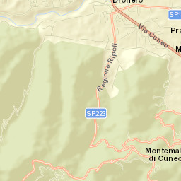Montemale di Cuneo Street Map