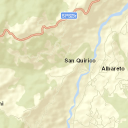 Albareto Street Map
