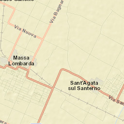 Sant'Agata sul Santerno Street Map
