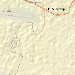 Vukovije Donje Street Map