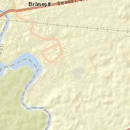 Comuna Brăneşti Street Map
