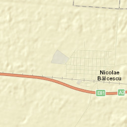 Comuna Nicolae Bălcescu Street Map
