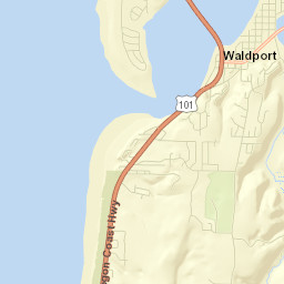 Waldport Street Map