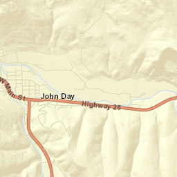 John Day Street Map
