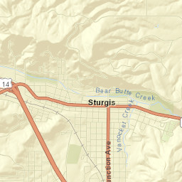 Sturgis Street Map