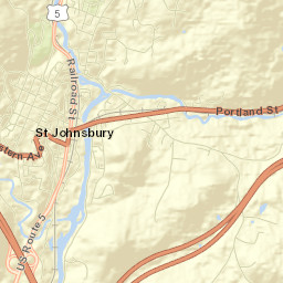 Saint Johnsbury Street Map