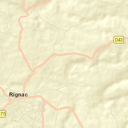 Rignac Street Map