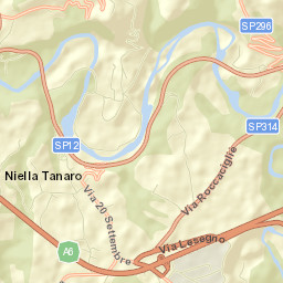 Niella Tanaro Street Map