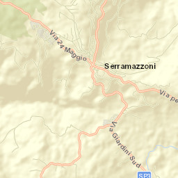 Serramazzoni Street Map