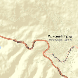 Mrkonjić Grad Street Map