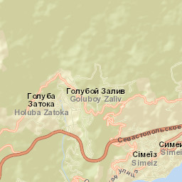 Simeiz Street Map