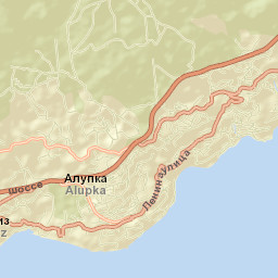 Alupka Street Map