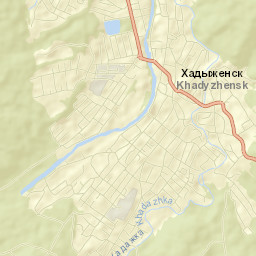 Khadyzhensk Street Map