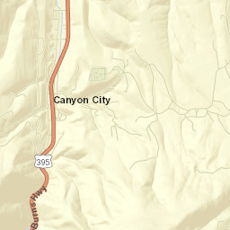 Canyon City Street Map
