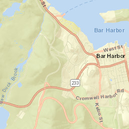 Bar Harbor Street Map