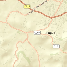 Pujols Street Map