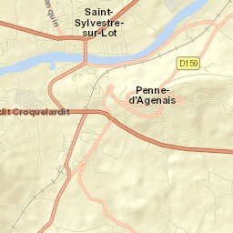 Saint-Sylvestre-sur-Lot Street Map