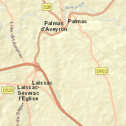 Laissac Street Map