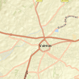 Valréas Street Map