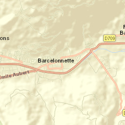 Barcelonnette Street Map