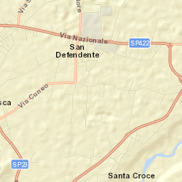 Cervasca Street Map