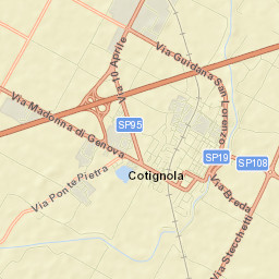 Cotignola Street Map