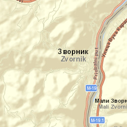 Mali Zvornik Street Map