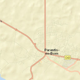 Parentis-en-Born Street Map